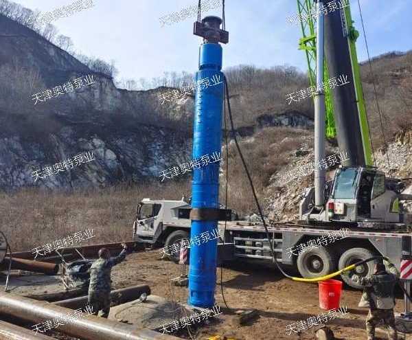 丹东凤城市鸡冠山某矿业企业用矿用潜水泵矿井排水